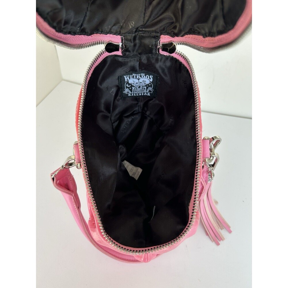 Killstar Grave Digger Pink Skull Handbag Gothic Purse Rare We Are The Weirdos - Picture 10 of 13